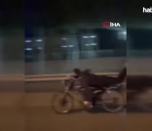 Akan trafikte ölüme yolculuk! O anlar kamerada