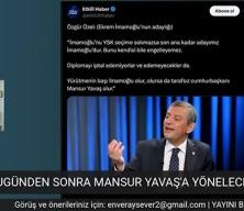 Gazeteci Enver Aysever: Özgür Özel, İmamoğlu'ndan sonra, şimdi de Mansur Bey'in üzerine beton döküyor