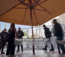 Filistin bayrağından rahatsız olan CHP'li kadından skandal sözler