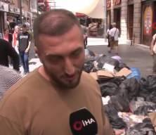 İzmir'in göbeğinde çöpten utanç manzarası