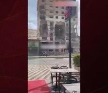 Kahramanmaraş’ta “kontrollü” yıkım panik yarattı: Toz bulutu kafeyi kapladı