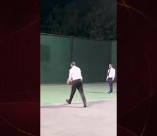 Suriye lideri Şara ve Dışişleri Bakanı Şeybani basketbol oynadı