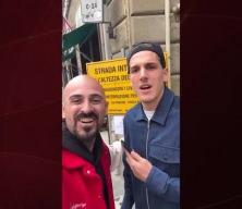 Zaniolo'ya sürpriz: Gördüğü gibi aracına geri döndü, tüm sokak onlara baktı