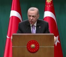 Başkan Erdoğan kabine toplantısının ardında açıklamalarda bulunuyor
