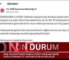 SH-70 helikopteri denize acil iniş yaptı!