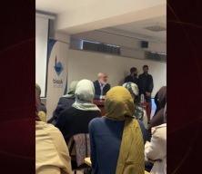 Boğaziçi Üniversitesi'nde Nurettin Yıldız'a yumurtalı saldırı