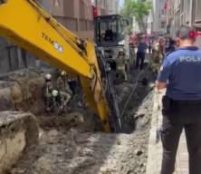 Bayrampaşa’da kanalizasyon çalışmasında göçük: 1 işçi mahsur kaldı