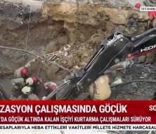 Bayrampaşa’da kanalizasyon çalışmasında göçük: 1 işçi mahsur kaldı