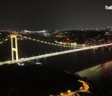 Fatih Sultan Mehmet Köprüsü "sarı-kırımızı" renklere büründü