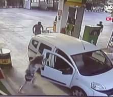 Fethiye’de akaryakıt istasyonunda dehşet! Kadını tekme ve yumruklarla dövdü