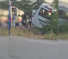 Isparta-Afyonkarahisar karayolunda otobüs kazası: 27 yaralı