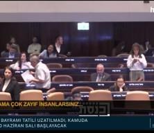 İsrail Parlamentosu'nda Gazze’deki katliamı protestosu