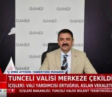 Tunceli Valisi Bülent Tekbıyıkoğlu merkeze çekildi
