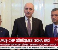 Numan Kurtulmuş, CHP'yi Meclis'te ziyaret etti