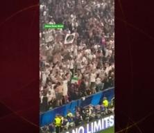 PSG taraftarı golü Filistin bayrağıyla kutladı
