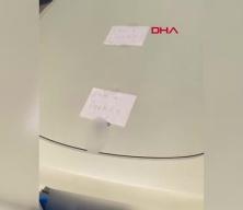 Şişli'de 2 milyonluk araca "Ben eşeğim" notu yapıştırdılar