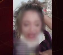 Genç kızı darp edip videoya çektiler!