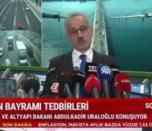 Bakan Uraloğlu, bayram tedbirleri hakkında açıklamalarda bulundu
