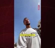 Filistinli çocukları yerden bir avuç makarna toplamaya mahkum ettiler