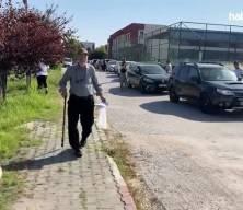 YKS'nin en yaşlı adayı sınava girdi