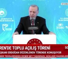 Başkan Erdoğan Güngören'de toplu açılış töreninde açıklamalarda bulundu