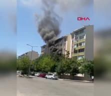 Diyarbakır'da apartman yangını
