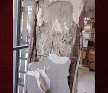 Taşıyıcı kolonu patlayan ev tahliye edildi