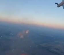 Ukrayna Mi-24 helikopteri, Rus Şahid İHA’sını havada vurdu