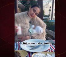 Bebek daha 20 günlük! "Süt onun rakı benim" diyerek paylaştı sosyal medya ayağa kalktı!