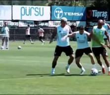 Beşiktaş antrenmanında genç yıldızdan çalım şov