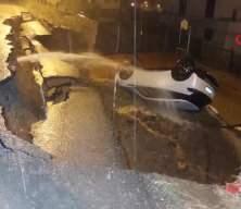 Samsun Atakum’da sağanak yağış sonrası bodrum katları su bastı