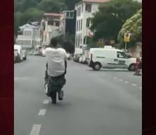 Sarıyer'de tek teker yolculuk kamerada