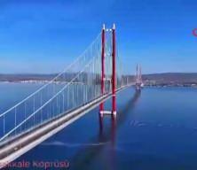 1915 Çanakkale köprüsüne dev Türk Bayrağı: “Zaferin adı: Türkiye”