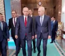 Cumhurbaşkanı Recep Tayyip Erdoğan Meclis Başkanını ziyaret etti