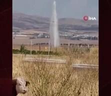 Gölbaşı'nda ana su borusu patladı