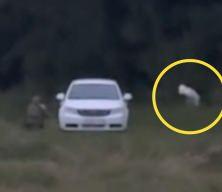 Aracın altına bomba yerleştirirken yakalandı! İşte Rusya'da bir ajanın öldürüldüğü anlar