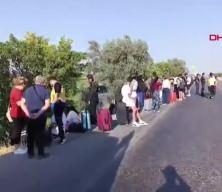 Konya'da otobüs şarampole inip ağaçlara çarptı: 3'ü çocuk, 7 yaralı