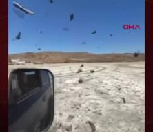 Tuz Gölü'nde 'drift' yapan sürücünün aracı trafikten menedildi