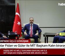 Bakan Fidan ve Bakanı Güler, MİT Başkanı Kalın ile biraraya geldi