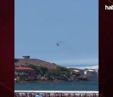 Havada korku dolu anlar! İspanyol EF-18 Hornet gösteri sırasında kontrolden çıktı!