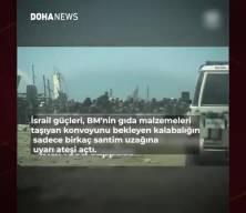 İsrail askerlerinin gıda yardımı bekleyenlere vahşeti kamerada