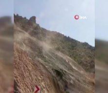 Artvin’in Yusufeli ilçesinde heyelan! O anlar kamerada