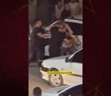 Tek kişiye 5 kişi saldırdı! O anlarda yaşlı kadın da yerlerde süründü