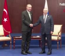 Cumhurbaşkanı Recep Tayyip Erdoğan Rusya devlet başkanı Putin ile görüştü