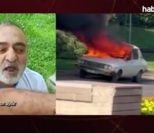 Meclis önünde yasa çıkmıyor bahanesiyle aracını yakan şahıs tutuklandı