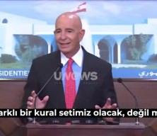 ABD’nin Türkiye Büyükelçisi Barrack’ın Lübnan’daki basın toplantısında olay çıktı...