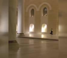 Büyük Çamlıca Camii'nin avlusunda uygunsuz görüntüler tepki çekti