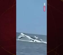 Havada arızalanan uçak denize çakıldı! 