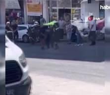 İzmir'de polise tekmeli yumruklu saldırı