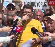 Mamak'ta bir grup vatandaş, "kentsel dönüşüm mağduru oldukları" iddiasıyla açıklama yaptı